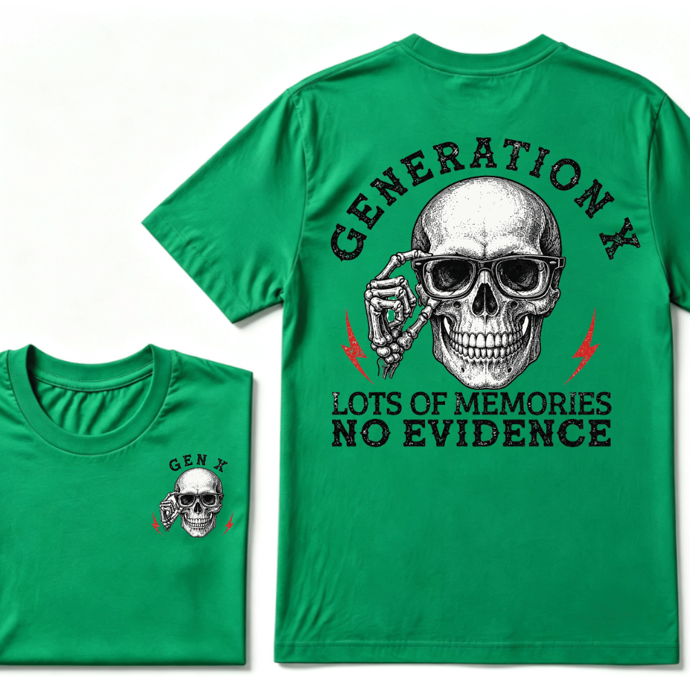 Generation X Lots Of Memories No Evidence T-shirt