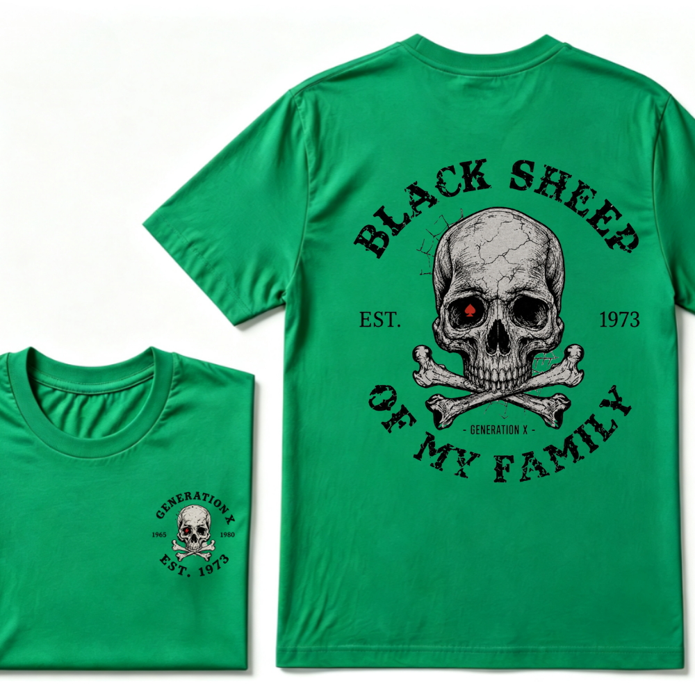 Custom Your Year. Black Sheep Of My Family Generation X EST.Year T-shirt