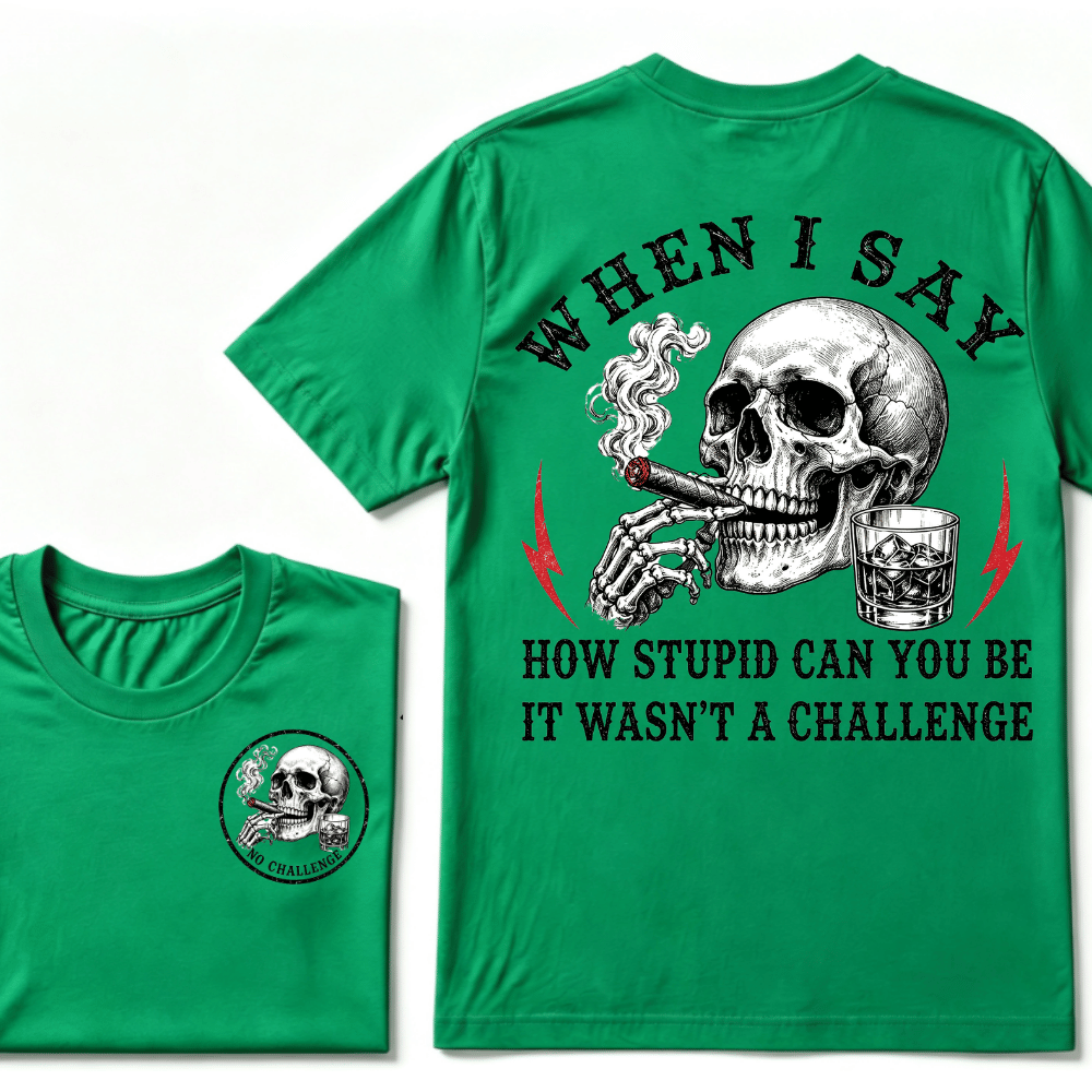 When I Said How Stupid Can You Be It Wasn't A Challenge T-shirt