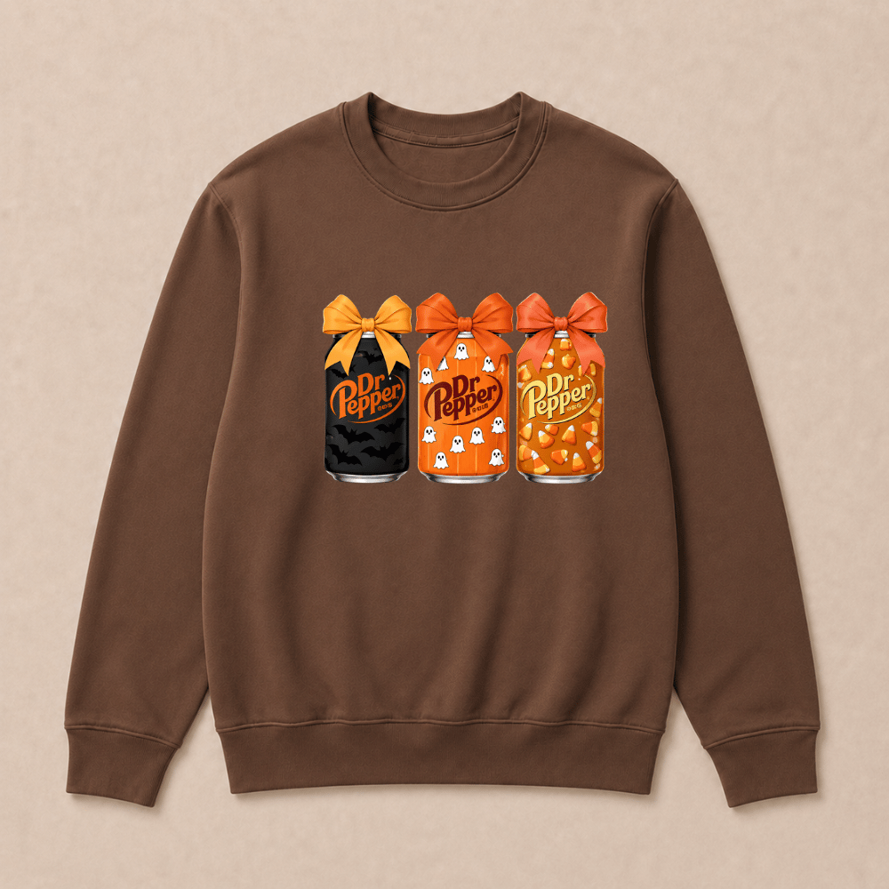 Dr Pepper Vintage-Style Halloween Sweatshirts