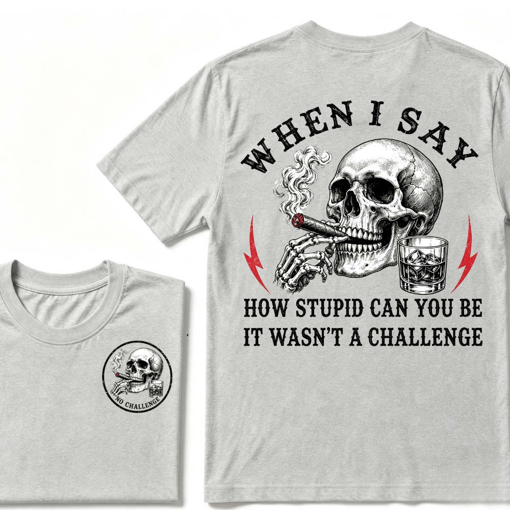 When I Said How Stupid Can You Be It Wasn't A Challenge T-shirt