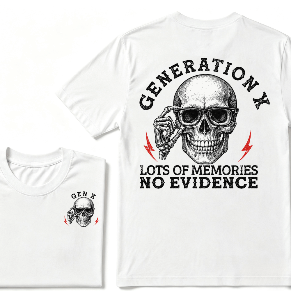 Generation X Lots Of Memories No Evidence T-shirt