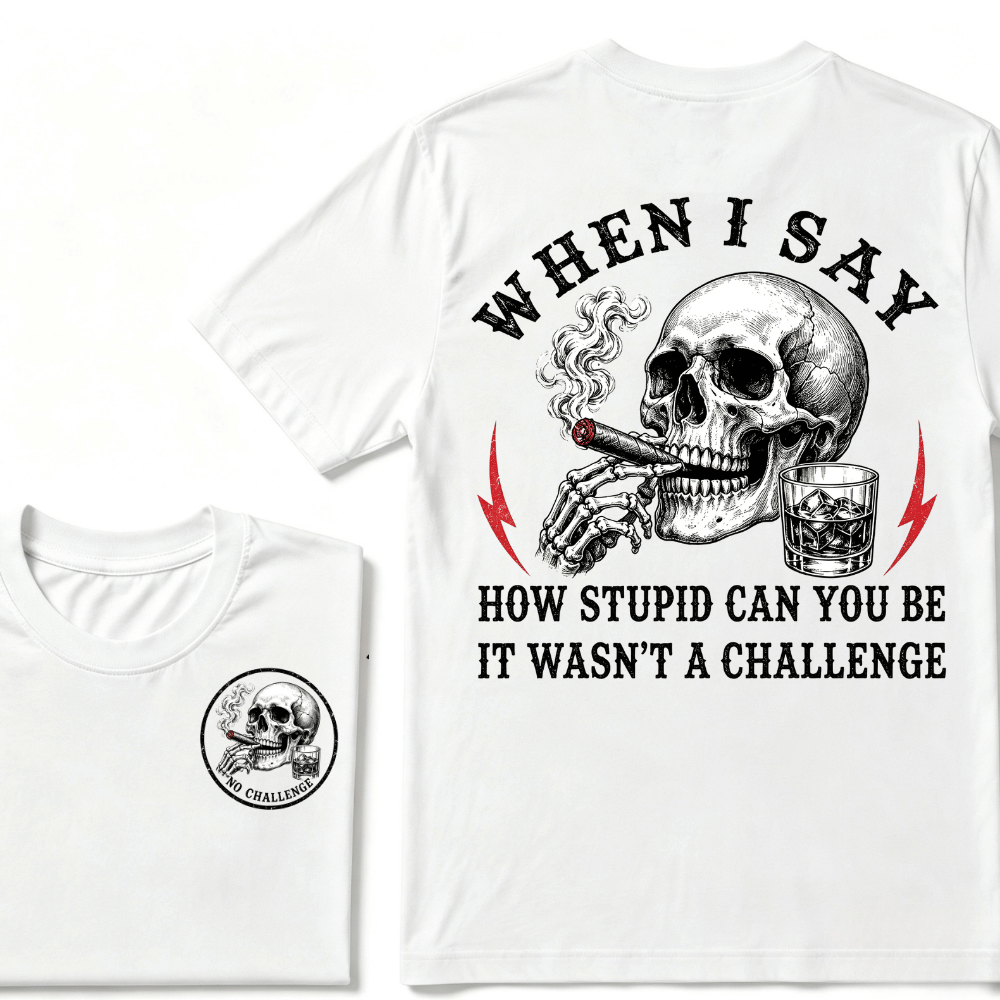 When I Said How Stupid Can You Be It Wasn't A Challenge T-shirt