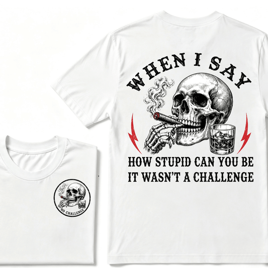 When I Said How Stupid Can You Be It Wasn't A Challenge T-shirt
