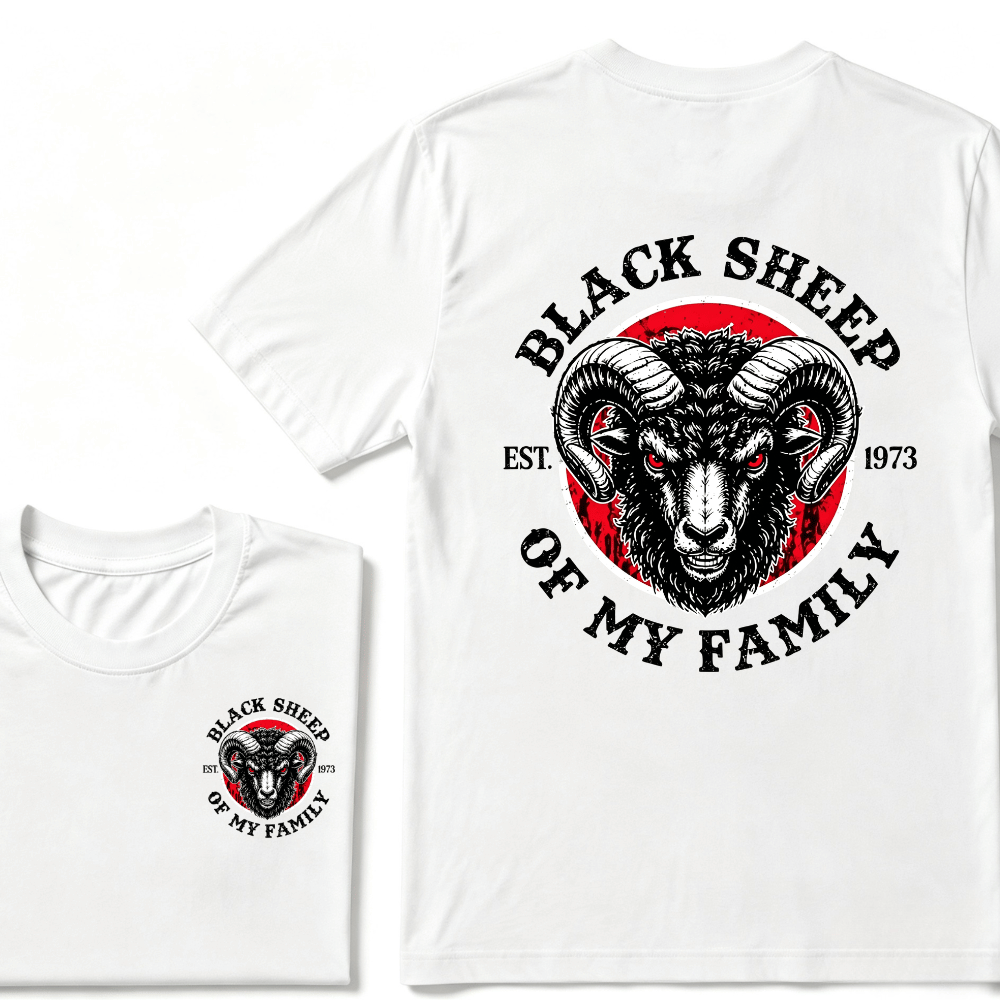 Custom Your Year Black Sheep Of My Family EST.Year T-shirt