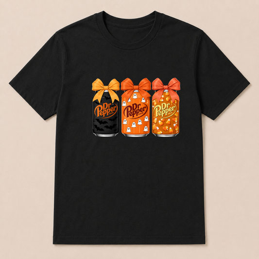 Dr Pepper Vintage-Style Halloween T-shirt