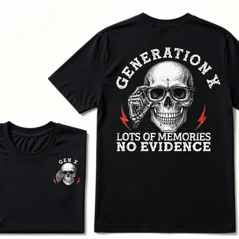 Generation X Lots Of Memories No Evidence T-shirt