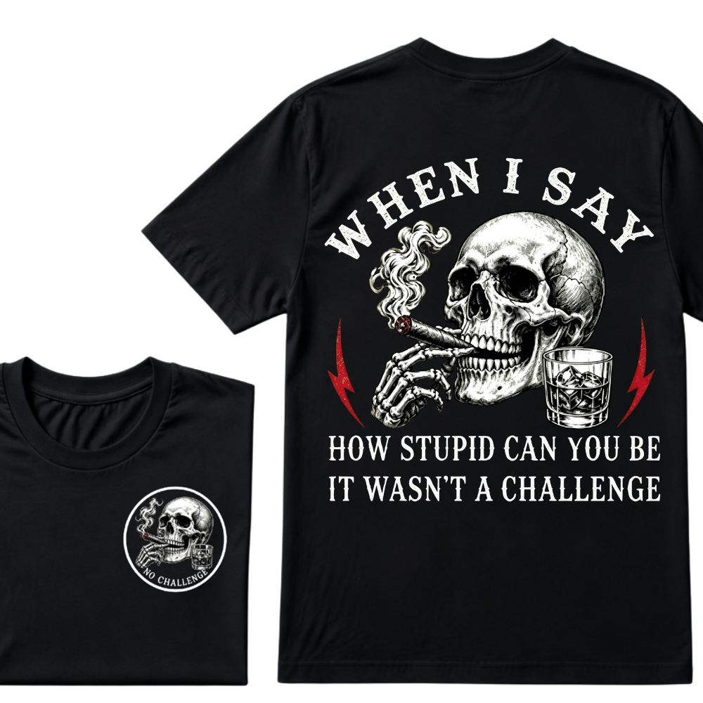 When I Said How Stupid Can You Be It Wasn't A Challenge T-shirt