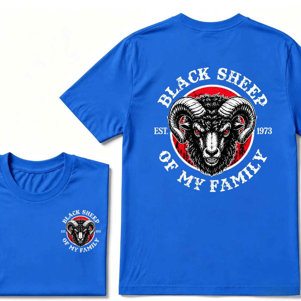 Custom Your Year Black Sheep Of My Family EST.Year T-shirt