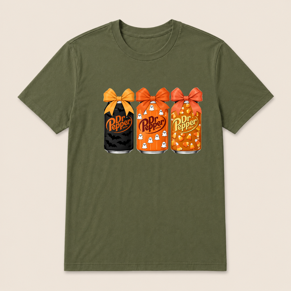 Dr Pepper Vintage-Style Halloween T-shirt