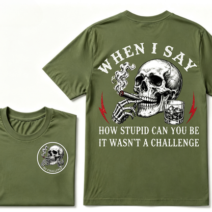 When I Said How Stupid Can You Be It Wasn't A Challenge T-shirt