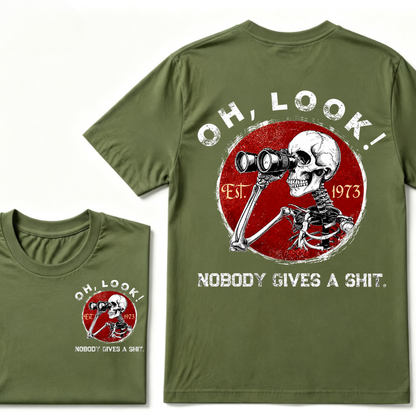 Custom Your Year. Oh Look Nobody Gives A Shit EST.Year T-shirt