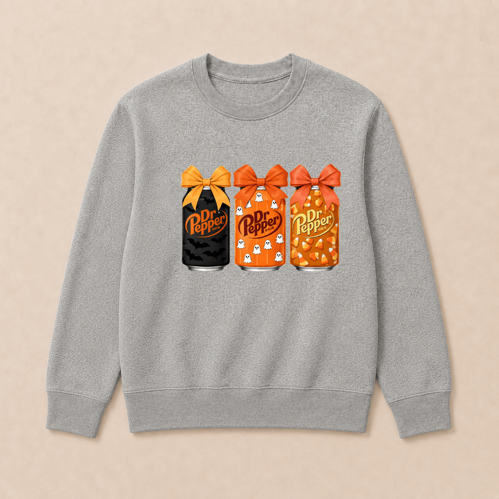 Dr Pepper Vintage-Style Halloween Sweatshirts