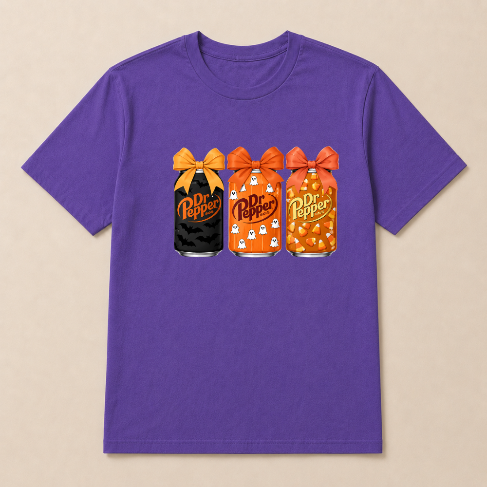 Dr Pepper Vintage-Style Halloween T-shirt