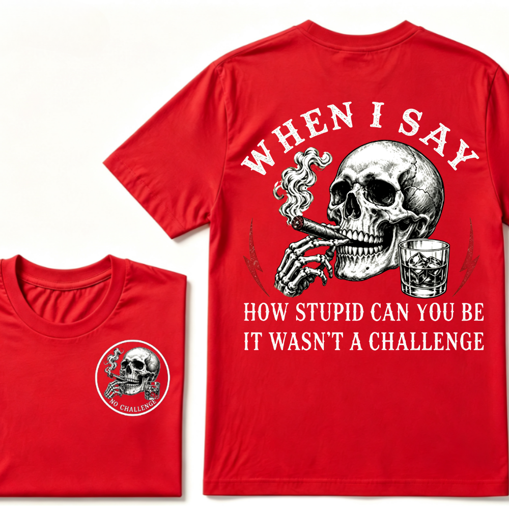 When I Said How Stupid Can You Be It Wasn't A Challenge T-shirt