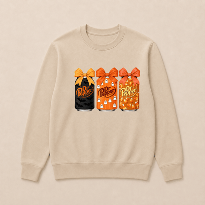Dr Pepper Vintage-Style Halloween Sweatshirts