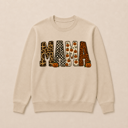 MAMA Halloween Pattern Pumpkin Sweatshirts