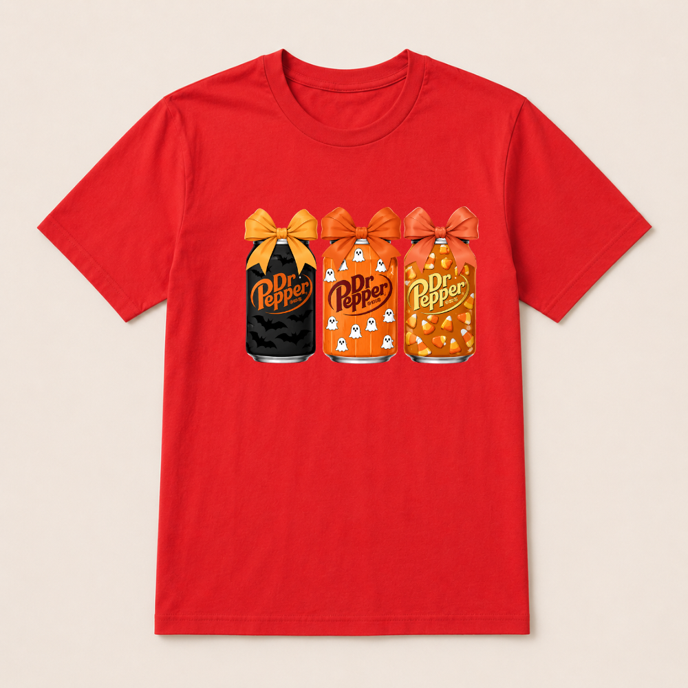 Dr Pepper Vintage-Style Halloween T-shirt