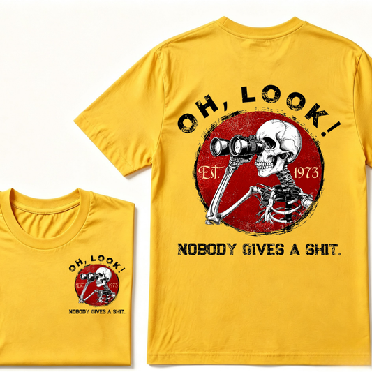 Custom Your Year. Oh Look Nobody Gives A Shit EST.Year T-shirt