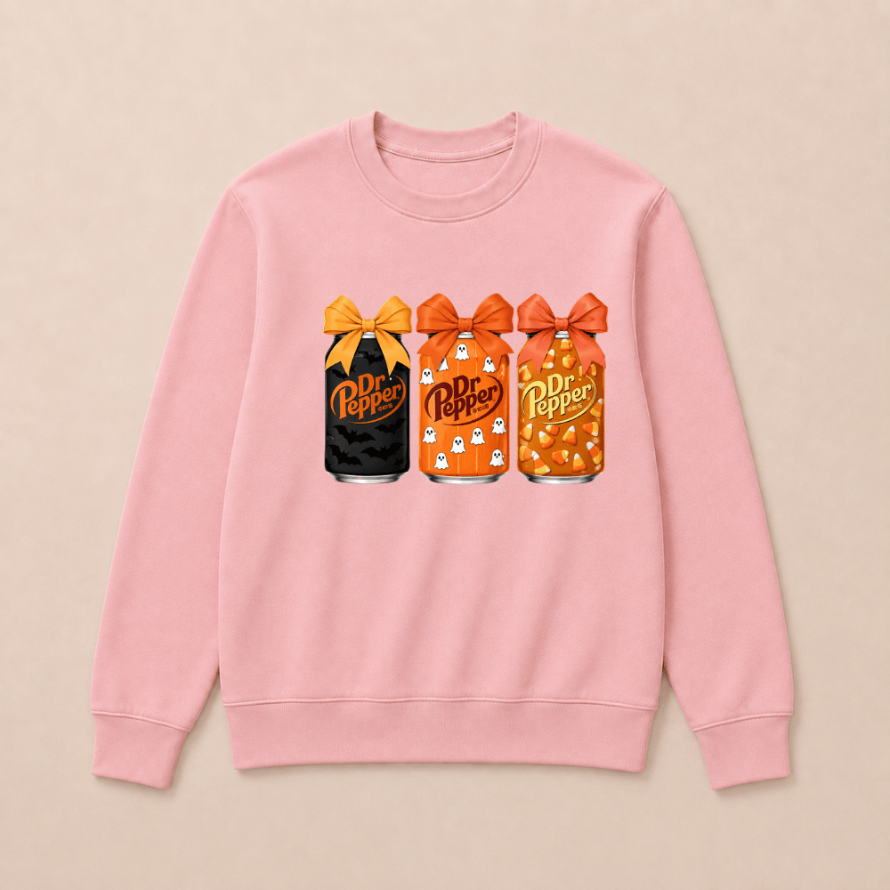 Dr Pepper Vintage-Style Halloween Sweatshirts