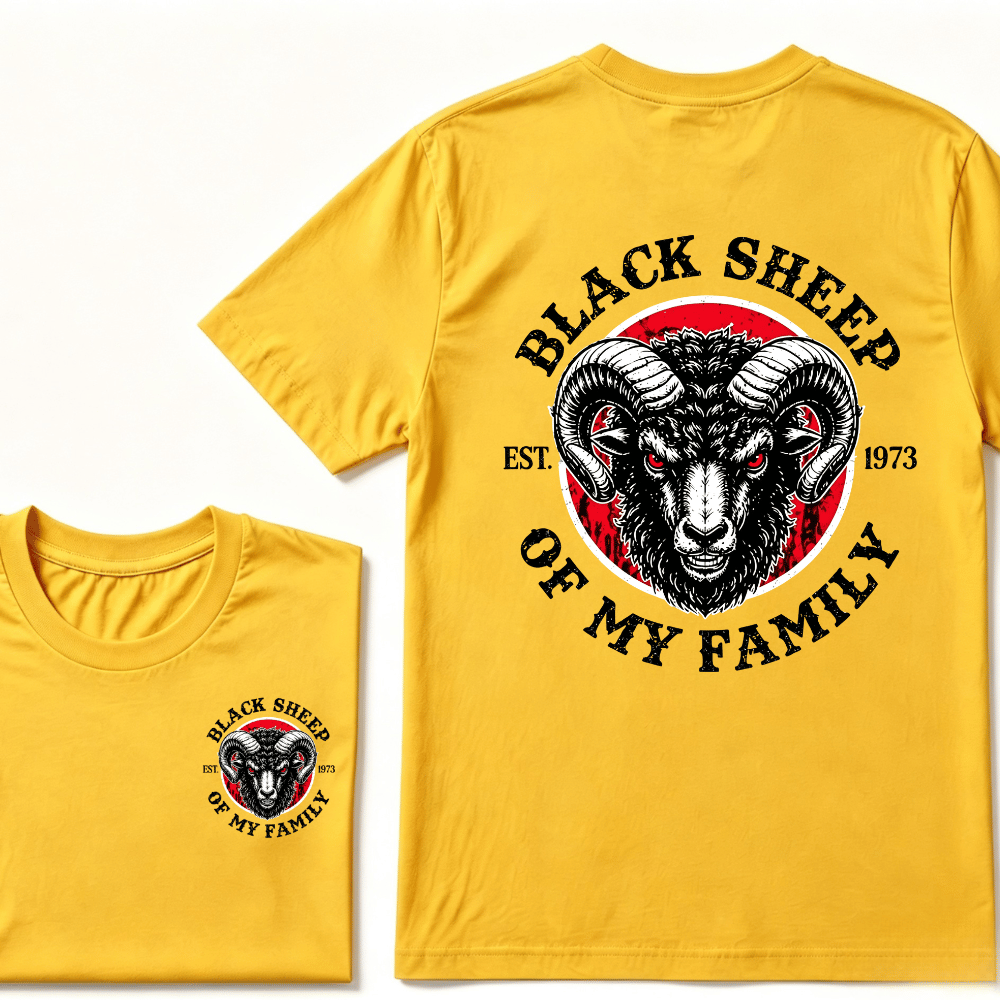 Custom Your Year Black Sheep Of My Family EST.Year T-shirt