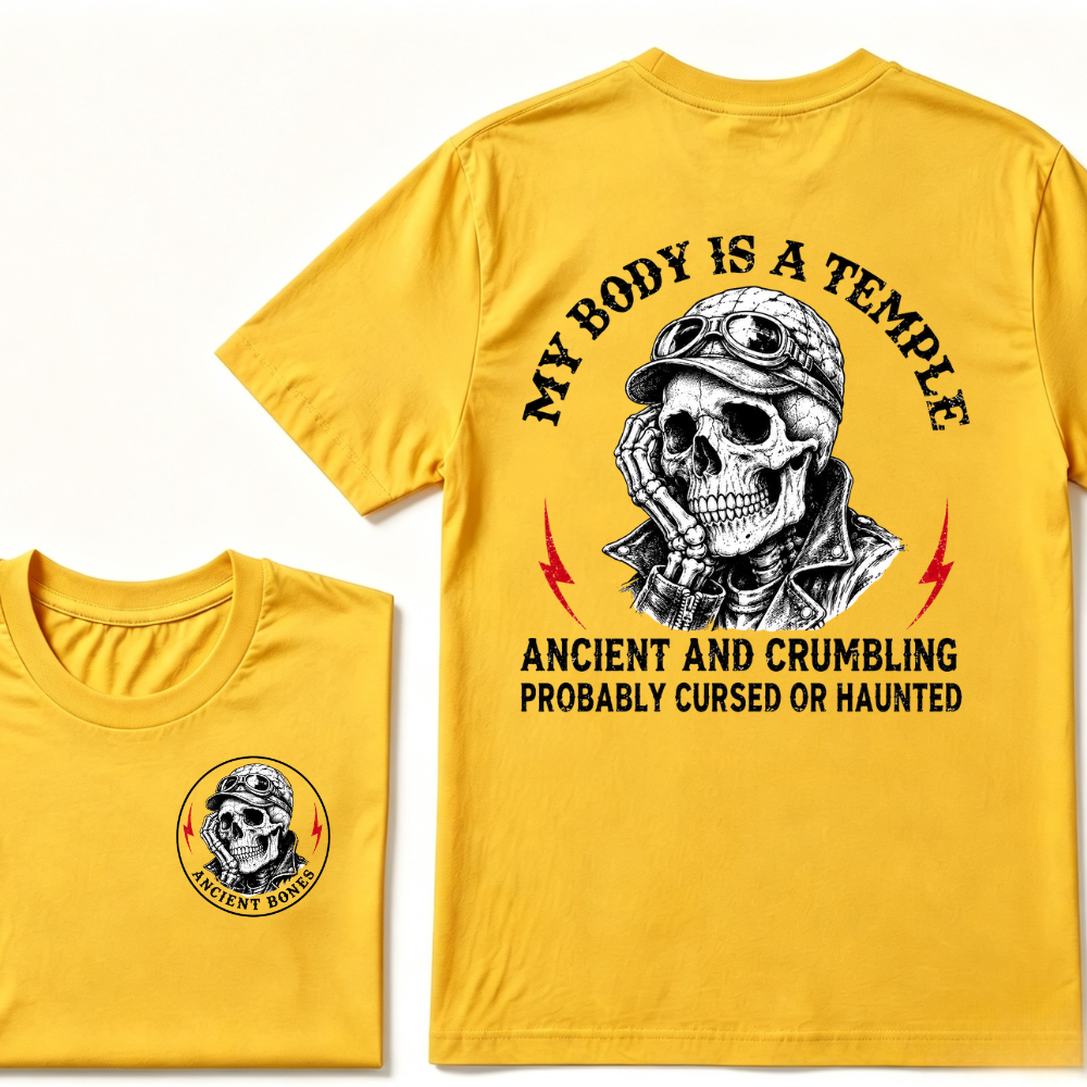 My Body Is A Temple Ancient And Crumbling Probably Cursed Or Haunted T-shirt