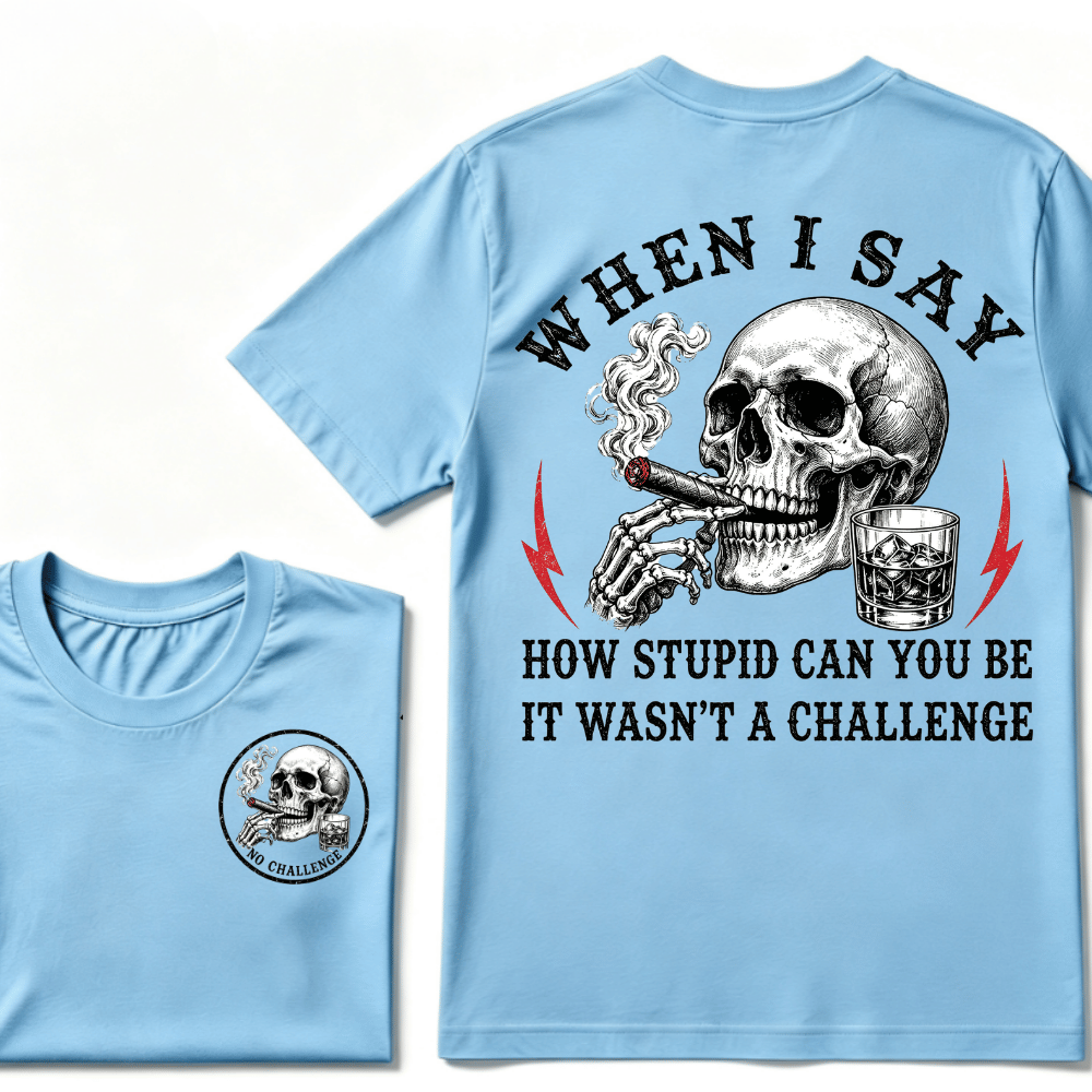 When I Said How Stupid Can You Be It Wasn't A Challenge T-shirt