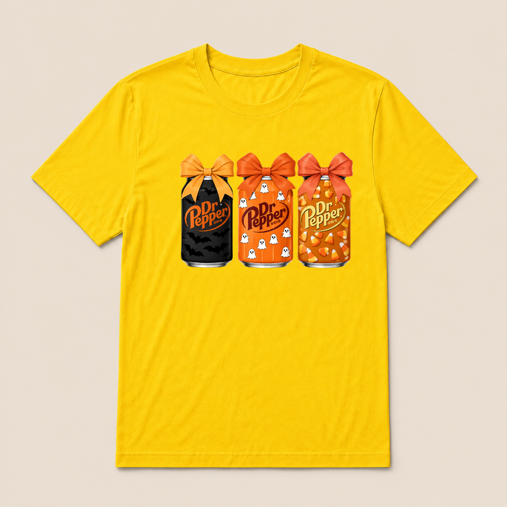 Dr Pepper Vintage-Style Halloween T-shirt
