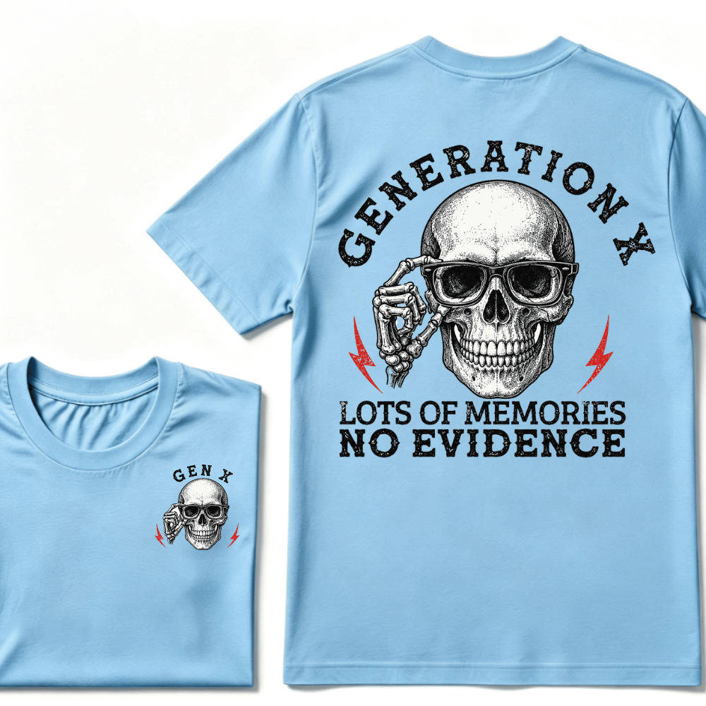 Generation X Lots Of Memories No Evidence T-shirt