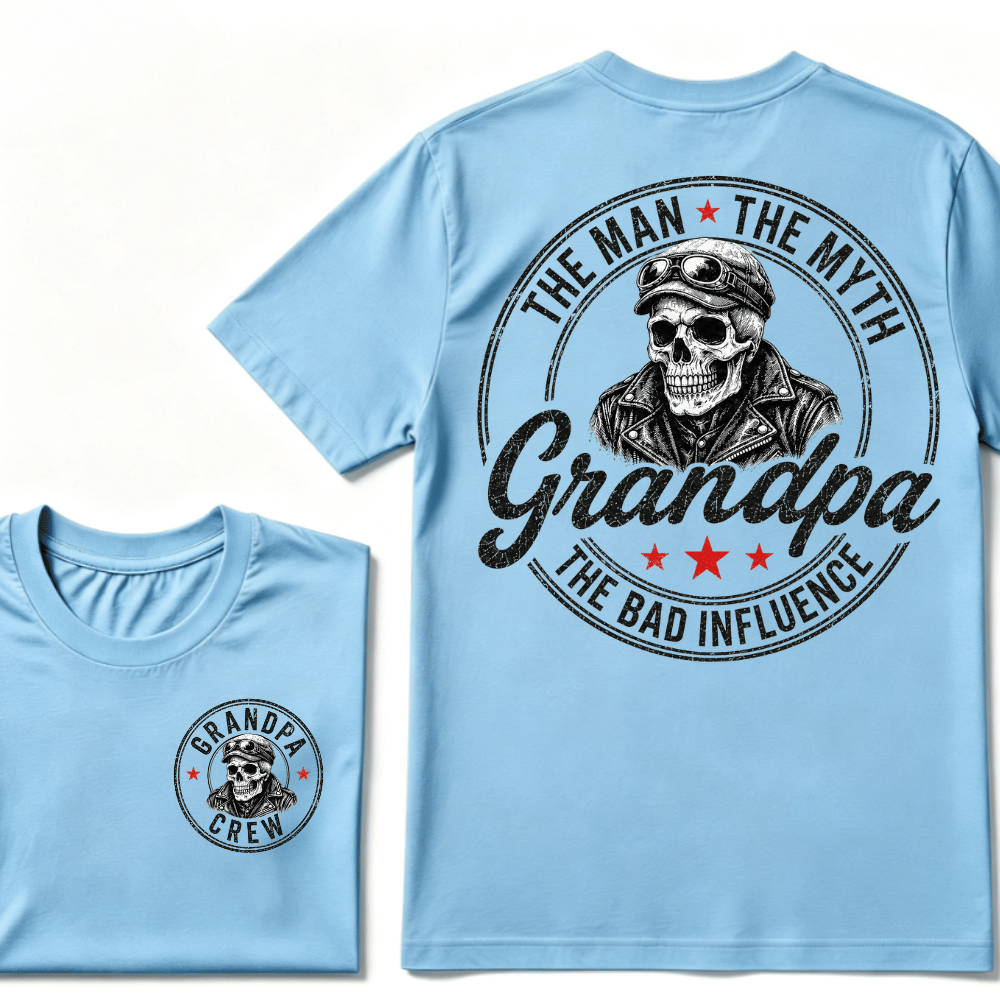 Grandpa The Man The Myth The Bad Influence T-shirt