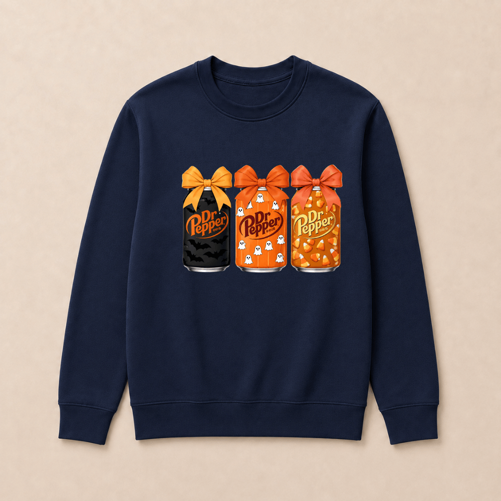 Dr Pepper Vintage-Style Halloween Sweatshirts