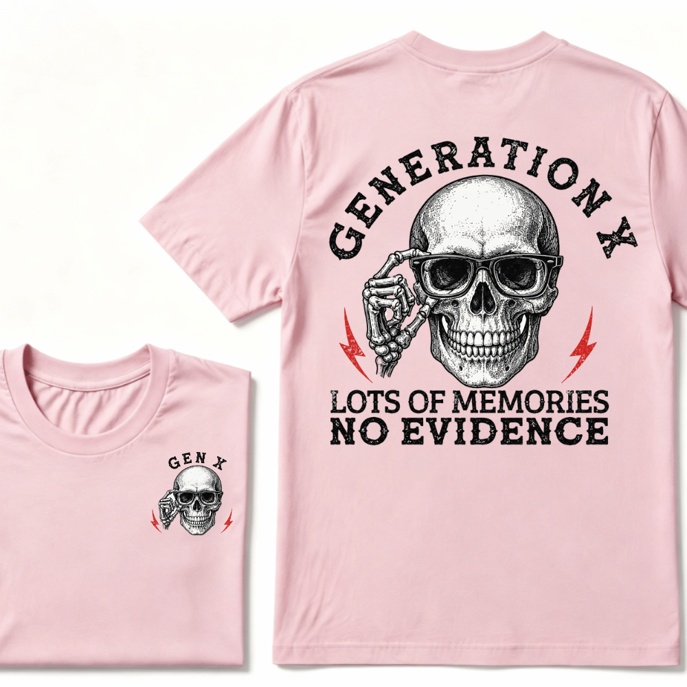 Generation X Lots Of Memories No Evidence T-shirt
