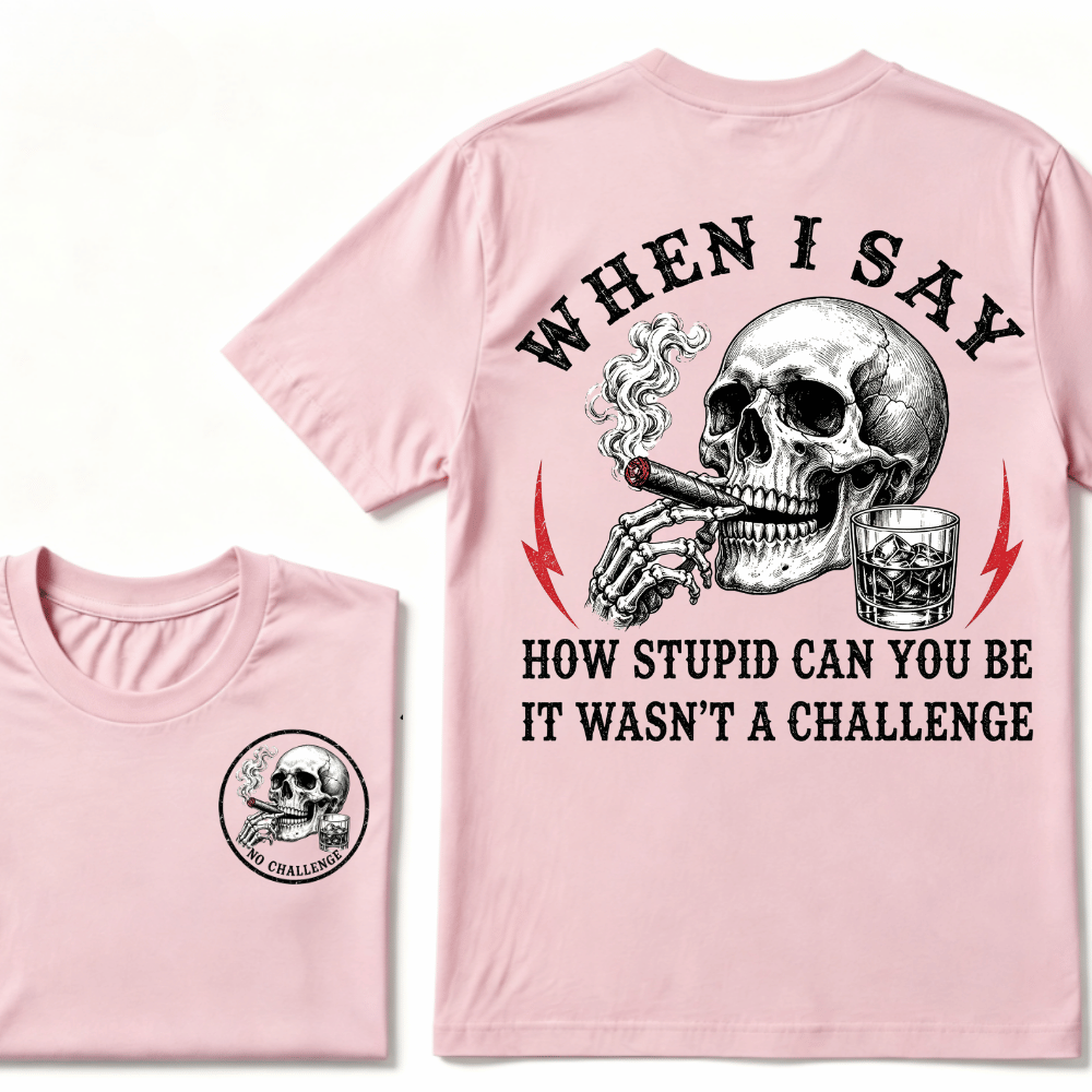 When I Said How Stupid Can You Be It Wasn't A Challenge T-shirt