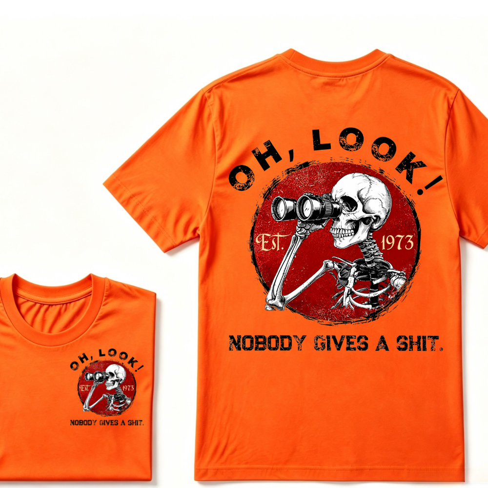 Custom Your Year. Oh Look Nobody Gives A Shit EST.Year T-shirt