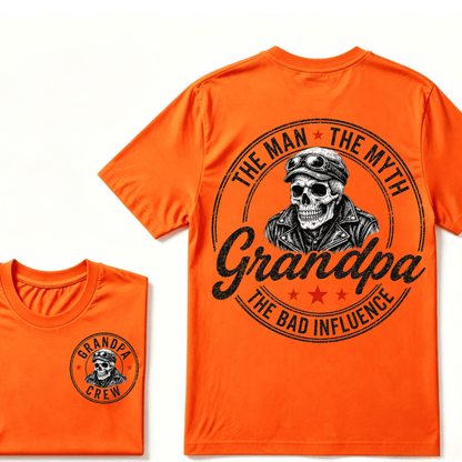 Grandpa The Man The Myth The Bad Influence T-shirt