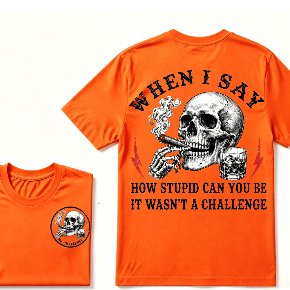 When I Said How Stupid Can You Be It Wasn't A Challenge T-shirt