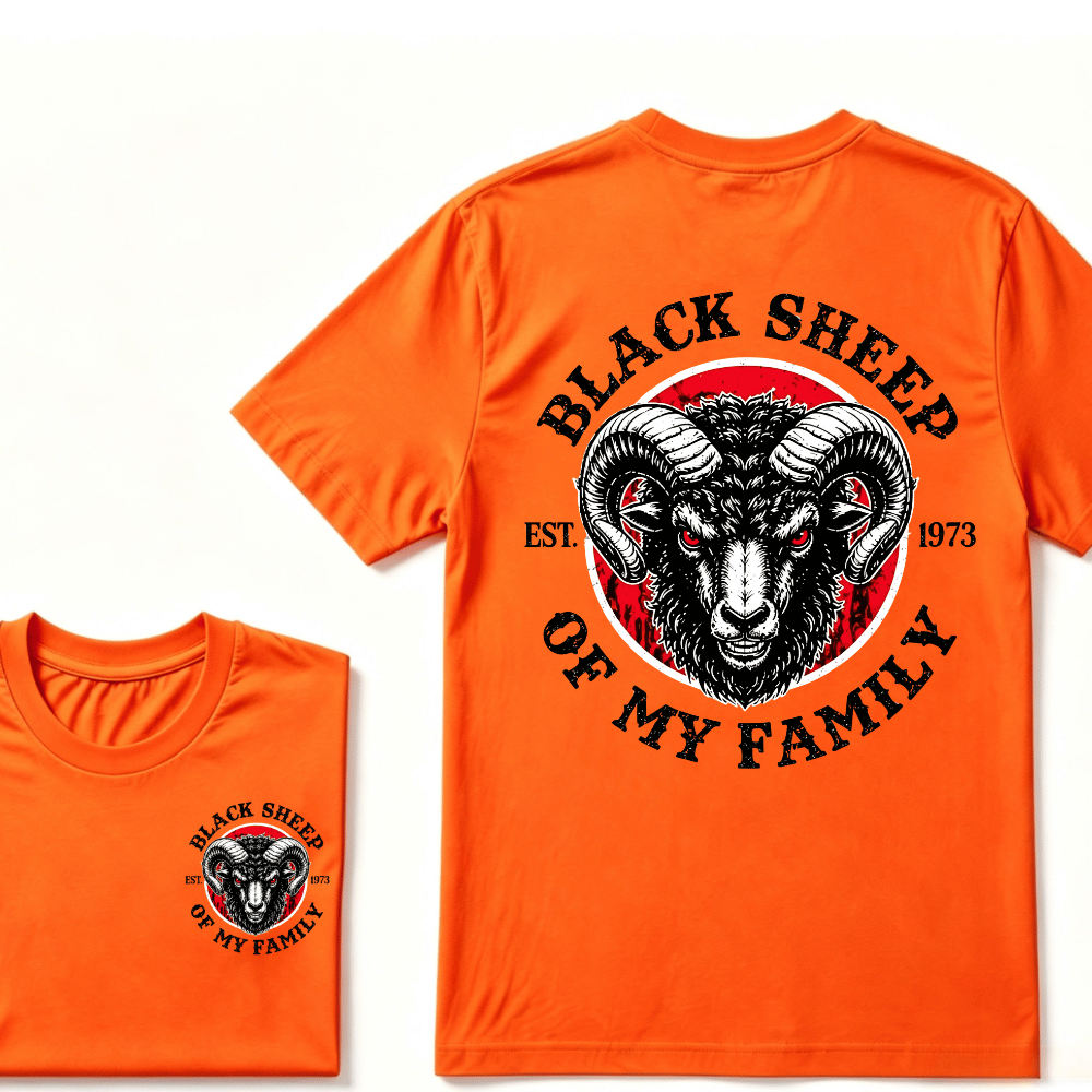 Custom Your Year Black Sheep Of My Family EST.Year T-shirt