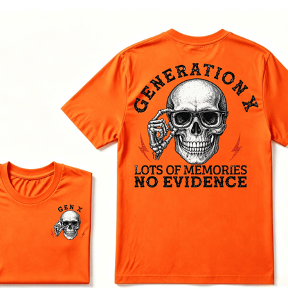 Generation X Lots Of Memories No Evidence T-shirt