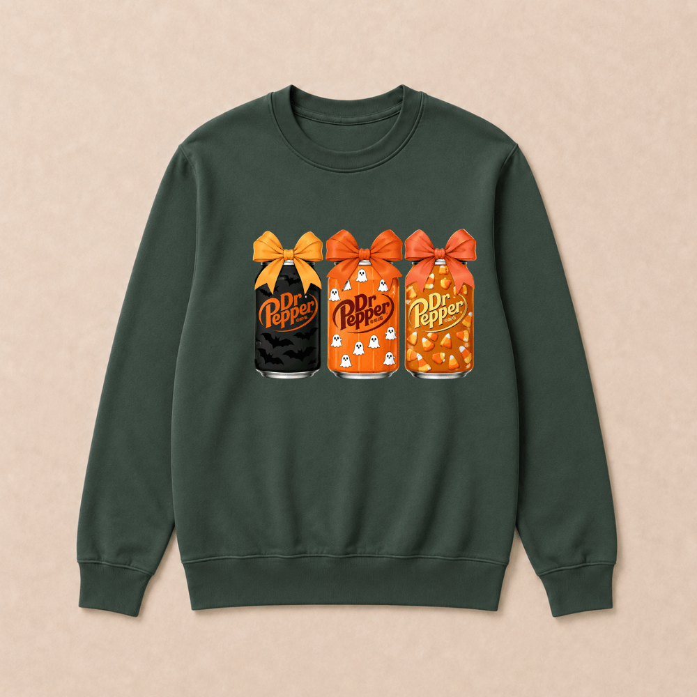 Dr Pepper Vintage-Style Halloween Sweatshirts